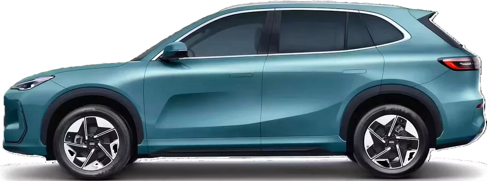Geely E5 de perfil